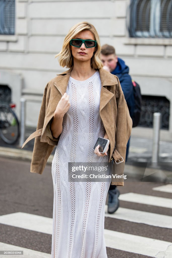 Street Style - Day 6 - Milan Fashion Week - Womenswear Fall/Winter 2024-2025