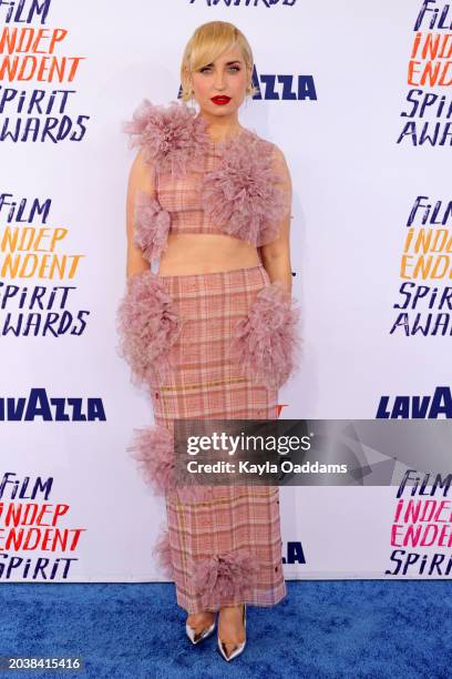 Zoe Lister-Jones attends the 2024 Film Independent Spirit Awards on February 25, 2024 in Santa Monica, California.