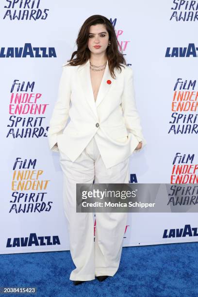 Emma Seligman attends the 2024 Film Independent Spirit Awards on February 25, 2024 in Santa Monica, California.
