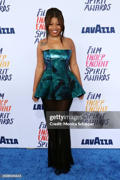 Dominique Fishback attends the 2024 Film Independent Spirit Awards on February 25, 2024 in Santa Monica, California.