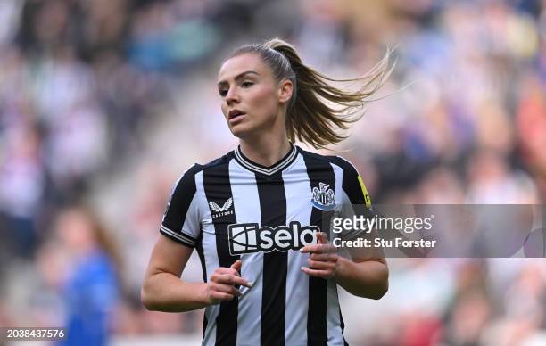 Emma Kelly of Newcastle United in action during the FA Women's National League Cup match between Newcastle United and Portsmouth at St James' Park on...