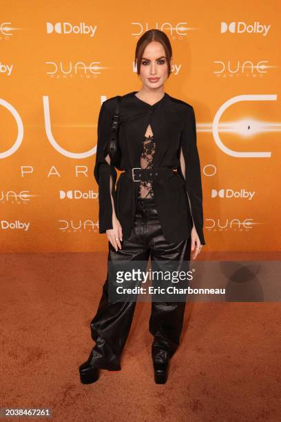 Haley Kalil seen at the New York Premiere of Warner Bros. "Dune: Part Two" at Josie Robertson Plaza at Lincoln Center on February 25, 2024 in New...