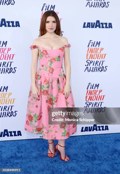 Anna Kendrick attends the 2024 Film Independent Spirit Awards on February 25, 2024 in Santa Monica, California.