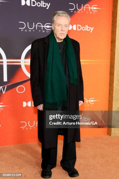 Christopher Walken attends the "Dune: Part Two" premiere at Lincoln Center on February 25, 2024 in New York City.