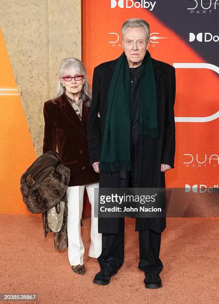 Georgianne Walken and Christopher Walken attend the "Dune: Part Two" New York Premiere at Lincoln Center on February 25, 2024 in New York City.