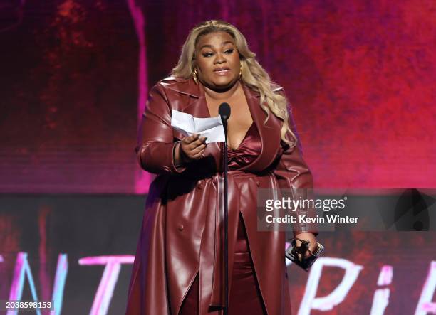Da'Vine Joy Randolph accepts the Best Supporting Performance award for “The Holdovers” onstage during the 2024 Film Independent Spirit Awards on...
