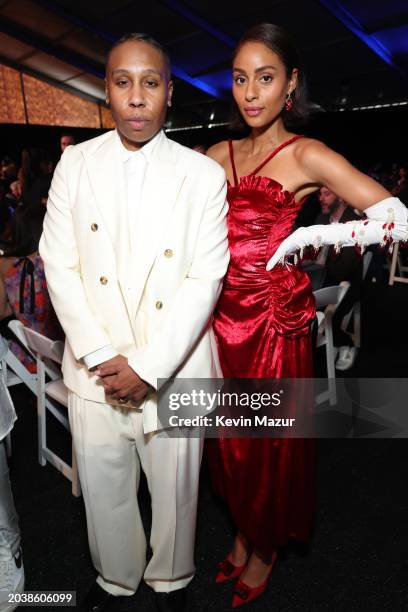 Lena Waithe and Clark Backo attend the 2024 Film Independent Spirit Awards on February 25, 2024 in Santa Monica, California.