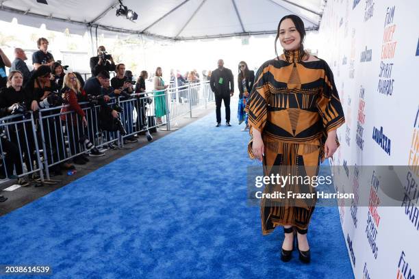 Lily Gladstone attends the 2024 Film Independent Spirit Awards on February 25, 2024 in Santa Monica, California.