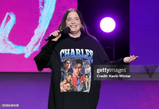 Host Aidy Bryant speaks onstage during the 2024 Film Independent Spirit Awards on February 25, 2024 in Santa Monica, California.