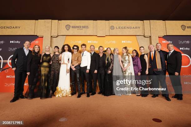 Joshua Grode, Mary Parent, Anya Taylor-Joy, Souheila Yacoub, Zendaya, Timothée Chalamet, Denis Villeneuve, Austin Butler, Rebecca Ferguson, Josh...