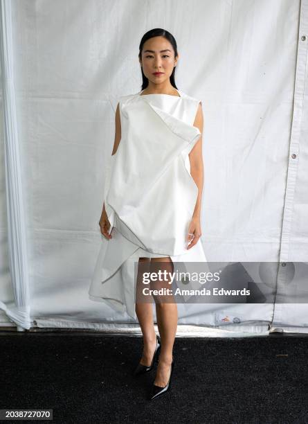 Actress Greta Lee attends the 2024 Film Independent Spirit Awards on February 25, 2024 in Santa Monica, California.