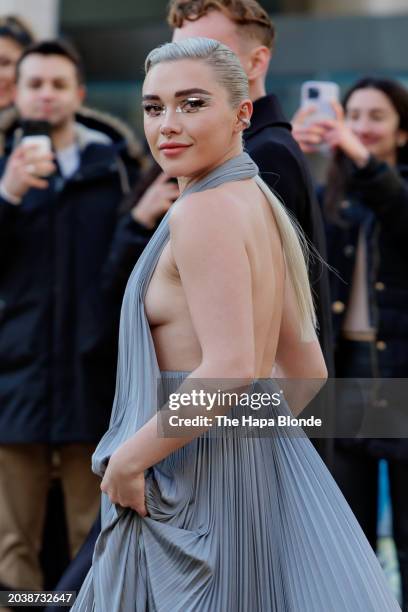 Florence Pugh is seen at Lincoln Center on February 25, 2024 in New York City.