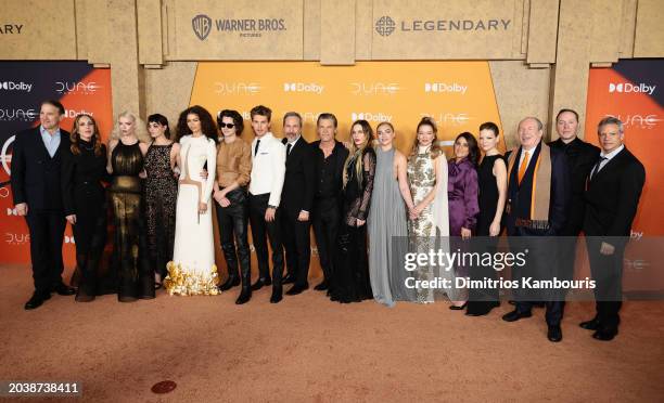 Josh Grode, Mary Parent, Anya Taylor-Joy, Souheila Yacoub, Zendaya, Timothée Chalamet, Denis Villeneuve, Austin Butler, Rebecca Ferguson, Josh...