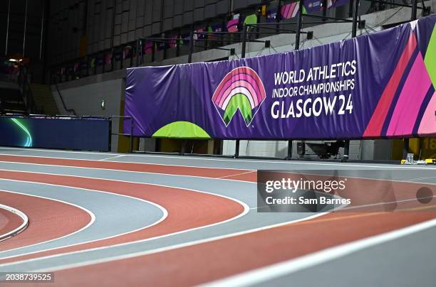 Scotland , United Kingdom - 28 February 2024; A general view of the Emirates Arena ahead of the World Indoor Athletics Championships 2024 at Emirates...