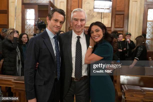 Last Dance" Episode 23005 -- Pictured: Hugh Dancy, Sam Waterston, Odelya Halevi --