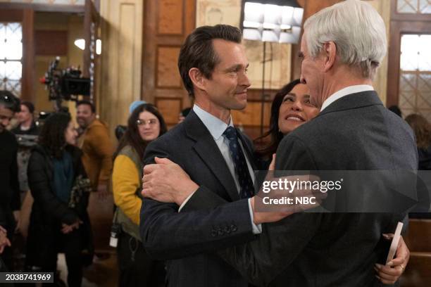 Last Dance" Episode 23005 -- Pictured: Hugh Dancy, Odelya Halevi, Sam Waterston --