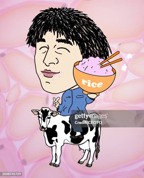 Illustration Rice will soon become a viable and sustainable meat substitute in Shanghai, China, February 28, 2024. A research team at Yonsei...