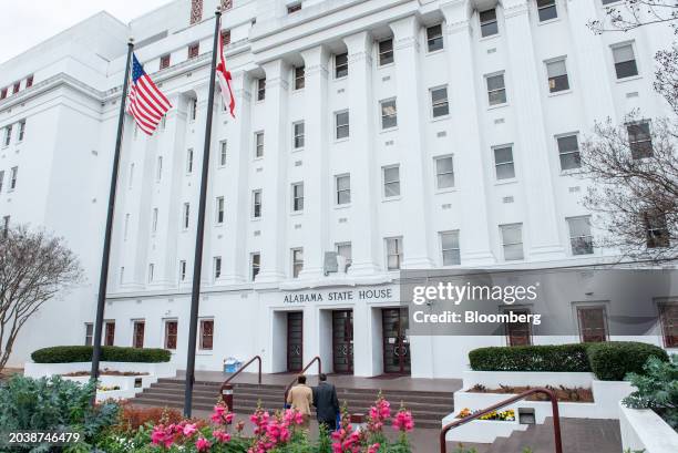 The Alabama State House in Montgomery, Alabama, US, on Wednesday, Feb. 28, 2024. Alabama's fertility industry is under threat in the wake of a ruling...