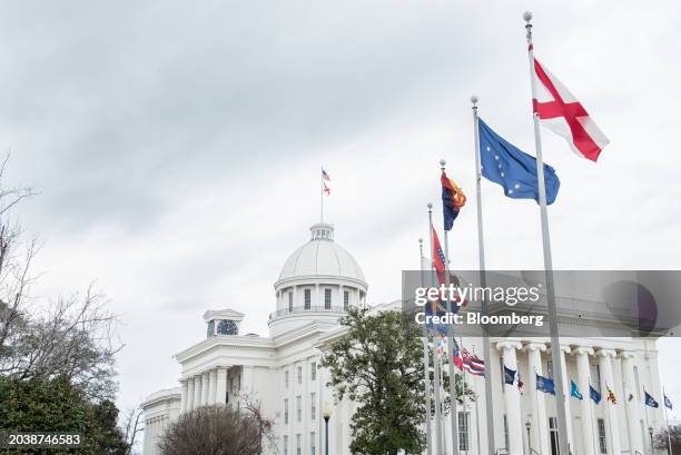 The Alabama State Capitol in Montgomery, Alabama, US, on Wednesday, Feb. 28, 2024. Alabama's fertility industry is under threat in the wake of a...