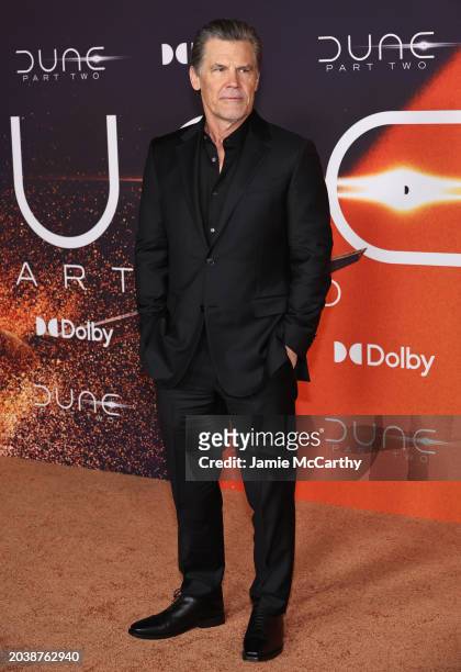 Josh Brolin attends the "Dune: Part Two" premiere at Lincoln Center on February 25, 2024 in New York City.