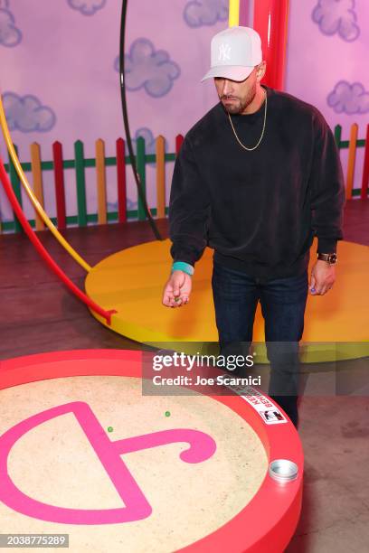 Izzy Zapata of Netflix's "Love Is Blind" takes part in Squid Game: The Trials at Television City Studios on February 25, 2024 in Los Angeles,...
