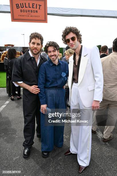 Ben Platt, Noah Galvin and Dominic Sessa attend the 2024 Film Independent Spirit Awards celebrated by Bulleit Frontier Whiskey on February 25, 2024...