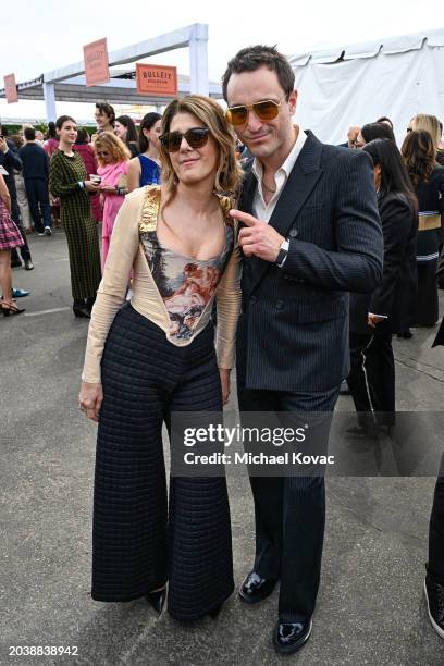 Marisa Tomei and Franz Rogowski attend the 2024 Film Independent Spirit Awards celebrated by Bulleit Frontier Whiskey on February 25, 2024 in Santa...