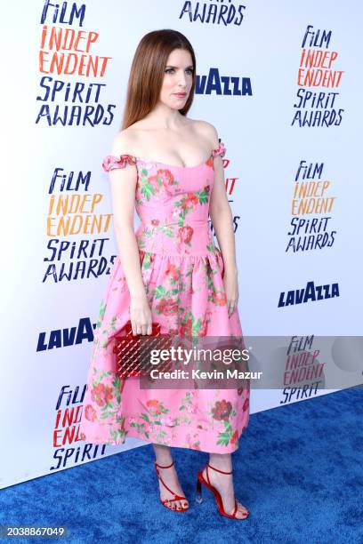 Anna Kendrick attends the 2024 Film Independent Spirit Awards on February 25, 2024 in Santa Monica, California.