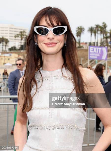 Anne Hathaway attends the 2024 Film Independent Spirit Awards on February 25, 2024 in Santa Monica, California.