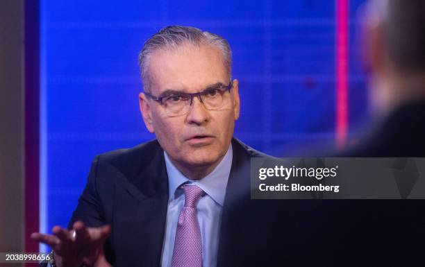 Brian McNamara, chief executive officer of Haleon Plc, during a Bloomberg Television interview in London, UK, on Thursday, Feb. 29, 2024. Haleon...