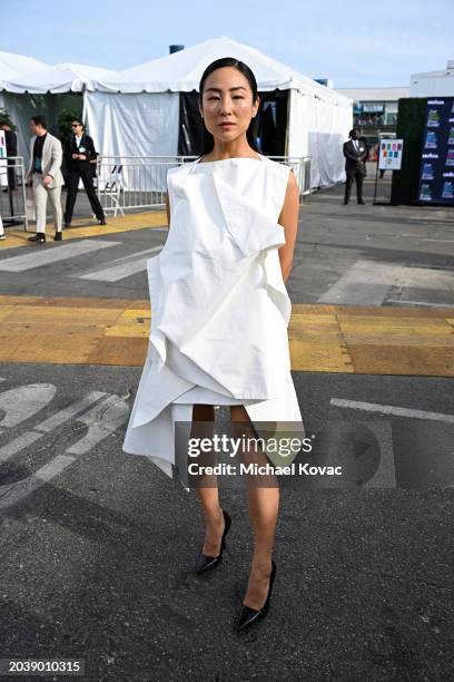 Greta Lee attends the 2024 Film Independent Spirit Awards celebrated by Bulleit Frontier Whiskey on February 25, 2024 in Santa Monica, California.