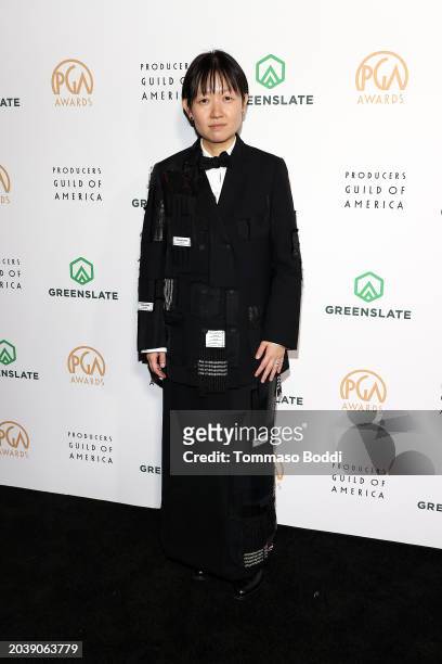 Celine Song attends the 35th Annual Producers Guild Awards at The Ray Dolby Ballroom on February 25, 2024 in Hollywood, California.