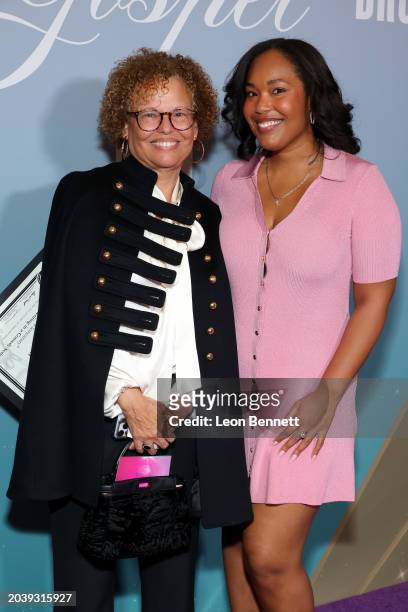 Chairperson of BET Networks Debra L. Lee and Ava Coleman attend the NAACP Image Awards Nominees Brunch at Fairmont Century Plaza on February 25, 2024...