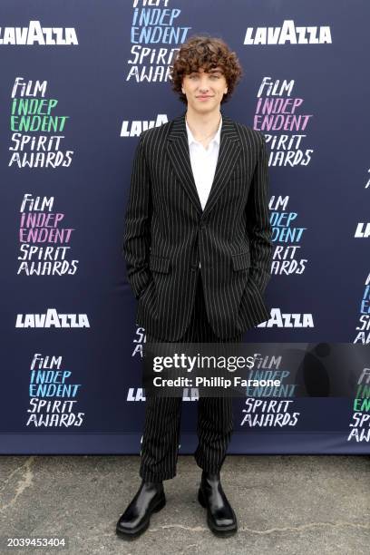 Gavin Casalegno attends Lavazza at the 2024 Film Independent Spirit Awards on February 25, 2024 in Santa Monica, California.