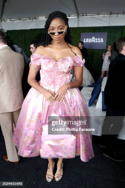 Jessica Williams attends Lavazza at the 2024 Film Independent Spirit Awards on February 25, 2024 in Santa Monica, California.