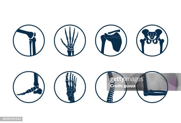 joint orthopedics icon. - rheumatology stock illustrations