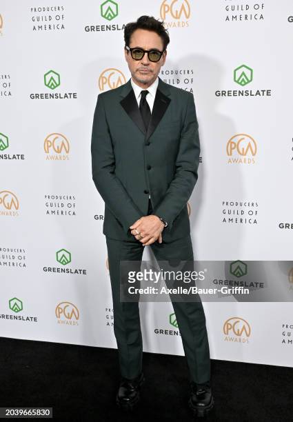Robert Downey Jr. Attends the 35th Annual Producers Guild Awards at The Ray Dolby Ballroom on February 25, 2024 in Hollywood, California.