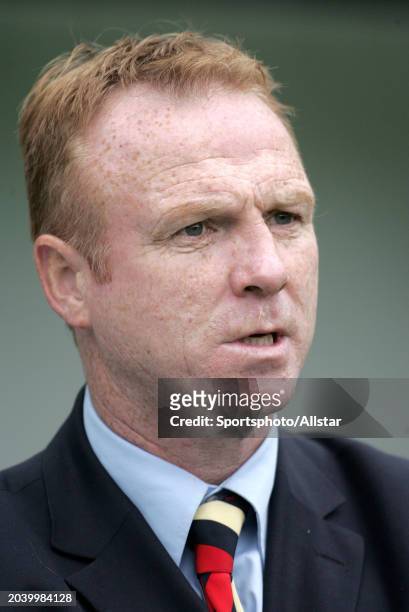 August 1: Alex Mcleish, Glasgow Rangers Manager portrait before the Newcastle Gateshead Cup match between Feyenoord and Rangers at St James' Park on...
