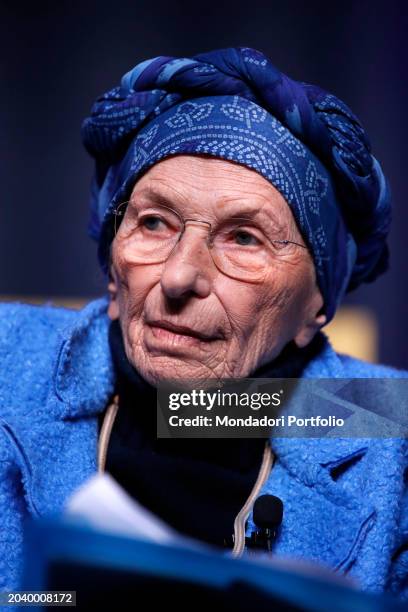 Italian politician Emma Bonino during the conference for the United States of Europe at the National Events Space. Rome , February 24th, 2024