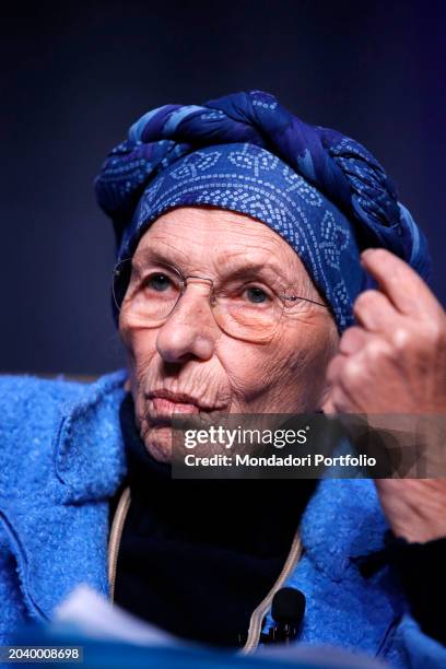 Italian politician Emma Bonino during the conference for the United States of Europe at the National Events Space. Rome , February 24th, 2024