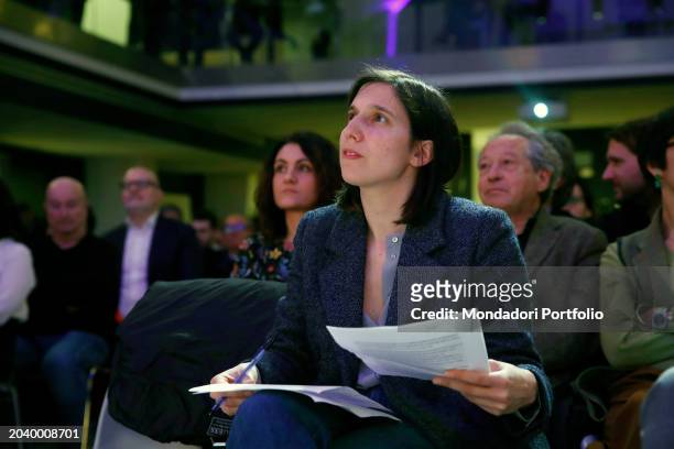 Democratic Party Secretary Elly Schlein during the United States of Europe conference at the National Events Space. Rome , February 24th, 2024