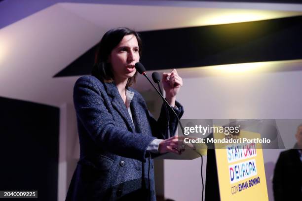 Democratic Party Secretary Elly Schlein during the United States of Europe conference at the National Events Space. Rome , February 24th, 2024