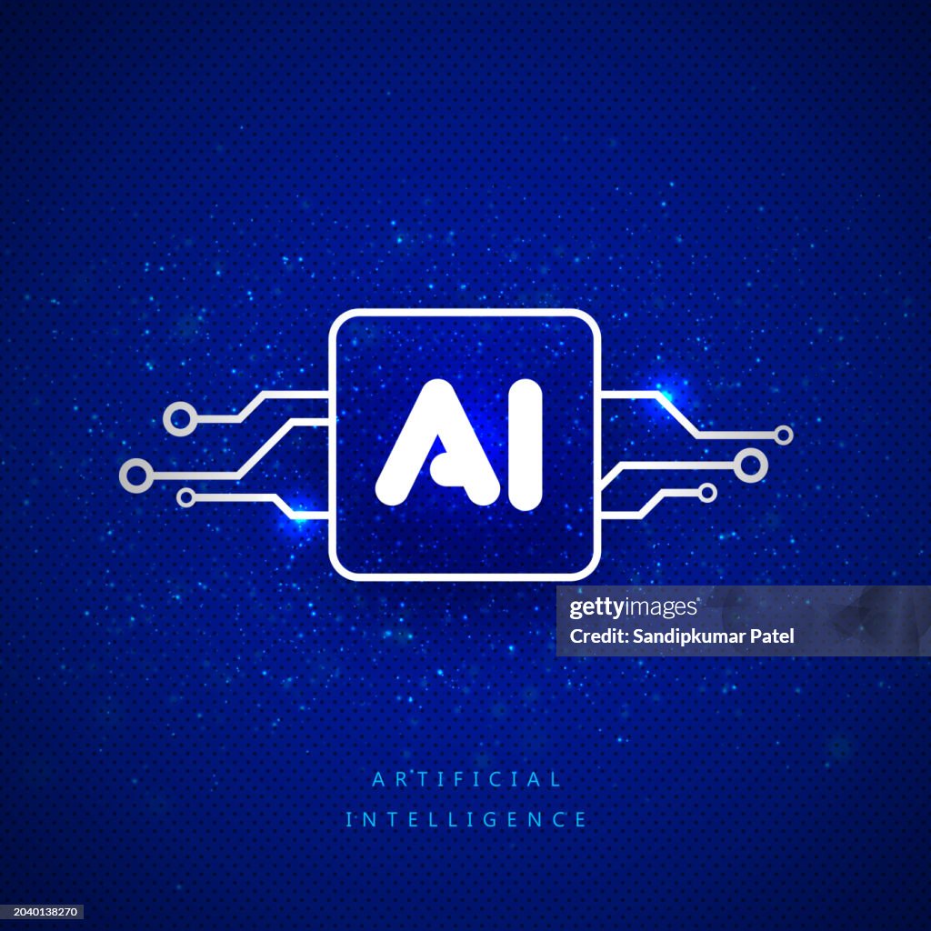 AI Artificial Intelligence letter Logo