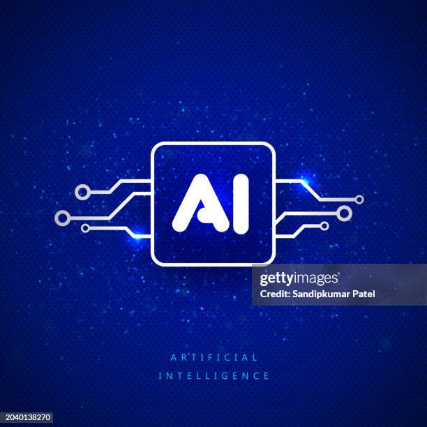 ilustrações de stock, clip art, desenhos animados e ícones de ai artificial intelligence letter logo - inteligência artificial