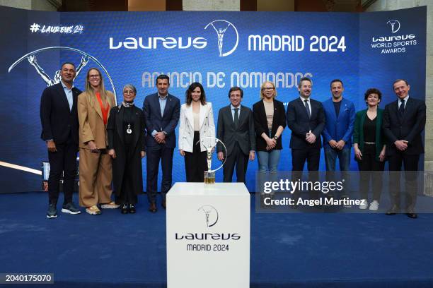 Laureus Academy Member Ruud Gullit, basketball former player Amaya Valdemoro, Laureus Academy Member Nawal El Moutawakel, Laureus Academy Member Luis...