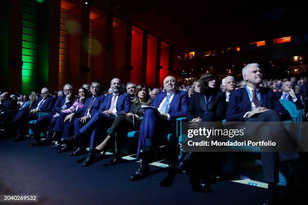 Member of the Chamber of Deputies of the Republic of Italy Giorgio Mulè, Italian Senator Licia Ronzulli, President of the Senate of the Republic of...