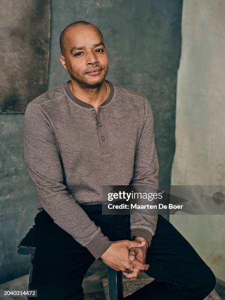 Donald Faison of NBC's 'Extended Family' poses for TV Guide Magazine during the 2024 Winter TCA Portrait Studio at The Langham Huntington, Pasadena...