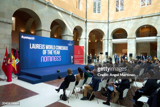 General view during the Laureus World Sports Awards 2024 nominations announcement at Real Casa de Correos on February 26, 2024 in Madrid, Spain.