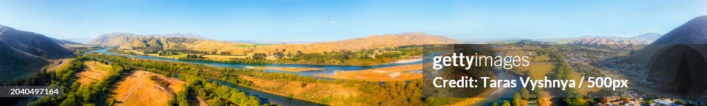 Panoramic view of landscape against sky