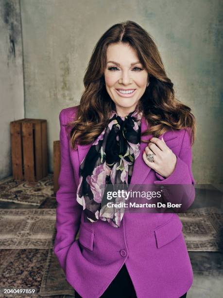 Lisa Vanderpump of Hulu's 'Vanderpump Villa'' poses for TV Guide Magazine during the 2024 Winter TCA Portrait Studio at The Langham Huntington,...